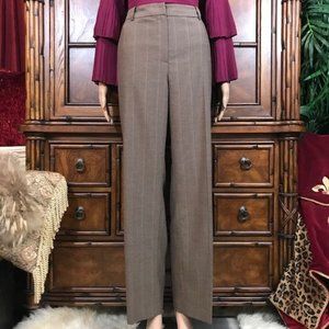 Kasper Shitake Herringbone Pinstripe Stretch Trouser